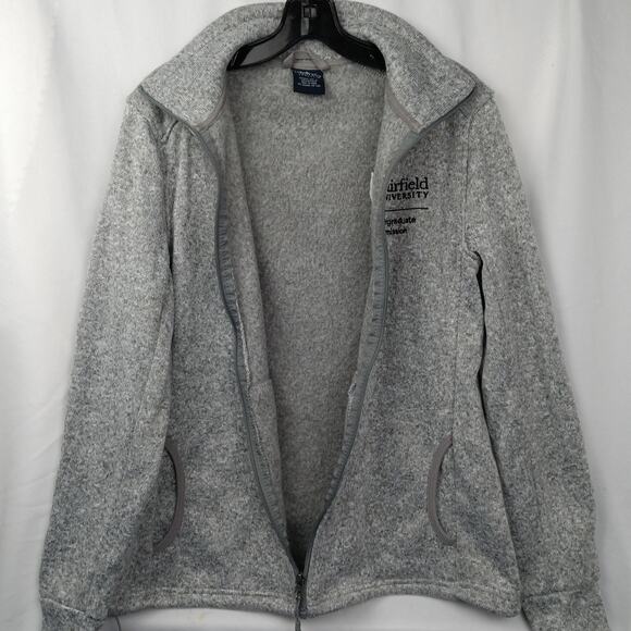 Fairfield University College Women Fleece Undergraduate Jacket Gray - Picture 3 of 8